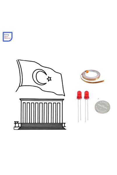 Fapatech Anıtkabir Atatürk Temalı Kağıt Devre Kiti - STEM Boyama Devre Kiti B...