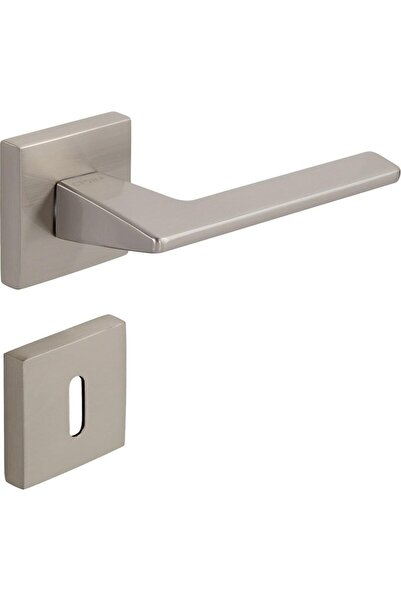 Çebi Metal ÇEBİ Nikel Saten Croma Via-S Kare Rozetli Oda Kapı Kolu (115110103...