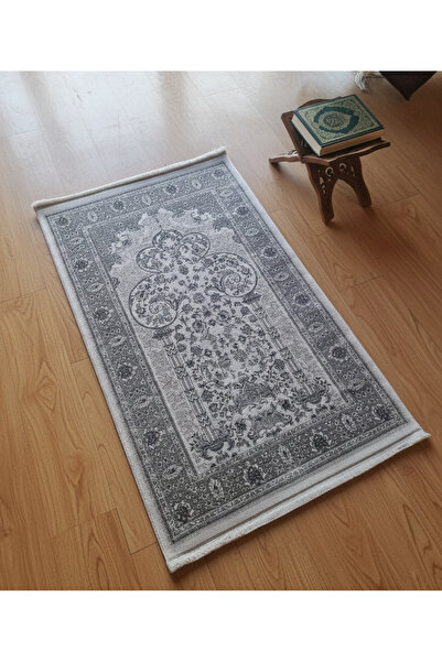 aatolia room & living İpek Halı Seccade 80x125 cm – Yumuşak Viskon İplik, Çey...