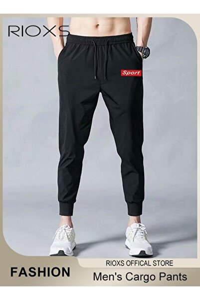 RIOXS Men's Joggers Pants, Athletic Workout Jogger Sweatpants For Men, Drawst...