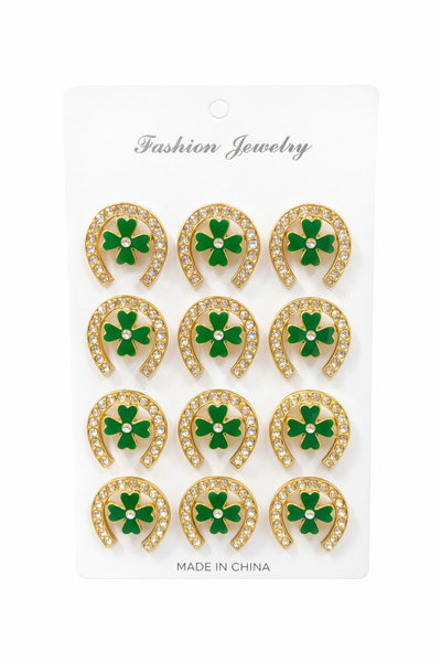 OEM Set of 12 Martisor brooches on presentation cardboard, 17x10 cm, March 1s...