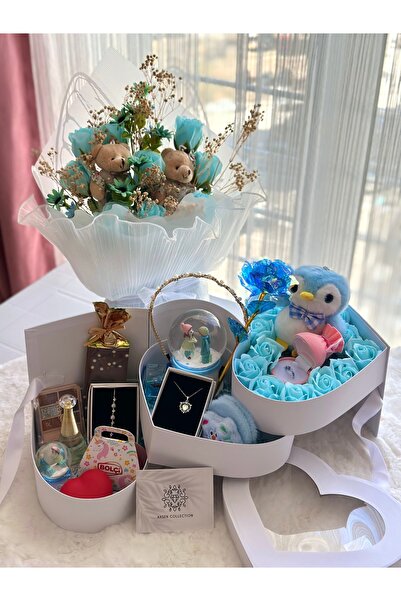 Ahsen Collection Mavi hayal set yeni