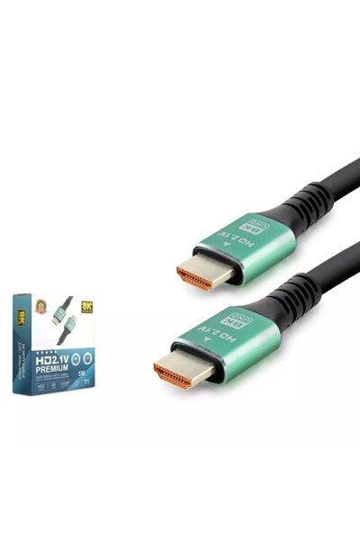 HADRON HDX2046 Fiber Optik HDMI 2.1 Kablo 8K 60Hz 4K 120Hz 5M