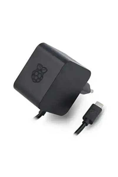 Raspberry Pi 5 27W USB-C Güç Adaptörü - Siyah