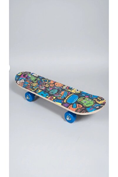 Digermak AHŞAP KAYKAY KÜÇÜK BOY 45 CM DİZLİK VE KASK HEDİYELİ