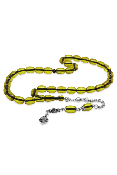 Tesbihane New Cast Katalin Rosary - Transparent Thread Path - Non-Tarnish Met...