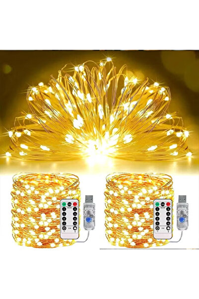 Yoawllty زينة رمضان، قطعتان من أضواء سلسلة LED بطول 10 أمتار، تعمل بمنفذ USB،...