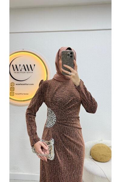 waw tesettür Gün Abiye Elbise