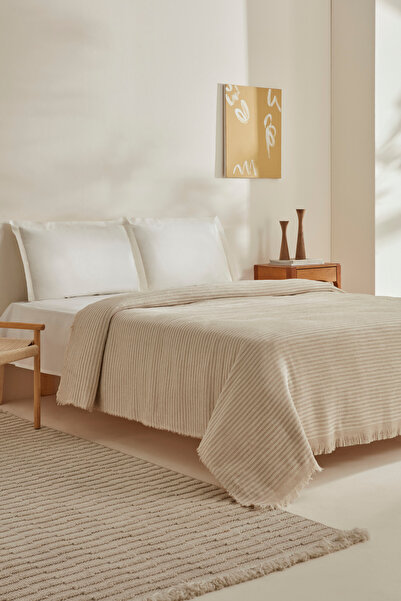 Karaca Home Pătură dublă Ecru Sion Sonil