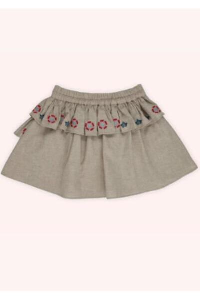 Panço Girl's Its Our Nature Embroidered Detailed Skirt Gk7075