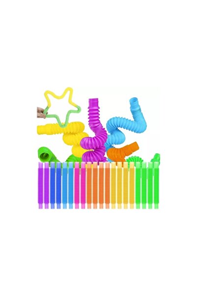 KRUZZEL Set de 20 tuburi senzoriale, multicolore, stimulează abilitățile moto...