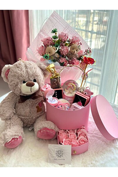 Ahsen Collection Princess love pembe yeni set