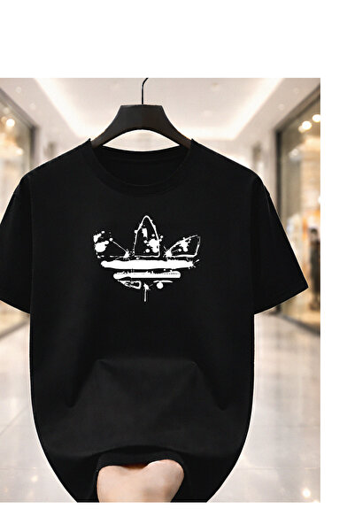 4desire.ro Tricou barbati ABSTRACT LEAF Ink, Classic Regular Fit, Bumbac 100%...