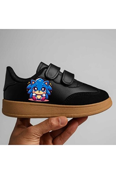 lias desing Adidași pentru copii cu aspect de talpă din cauciuc negru Sweet S...