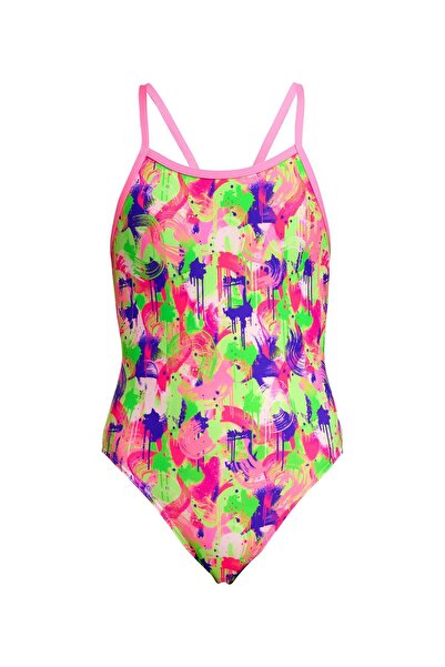 FUNKİTA ملابس سباحة للتدريب للفتيات من SS Splat Spot – ملابس سباحة بحمالات رفيعة