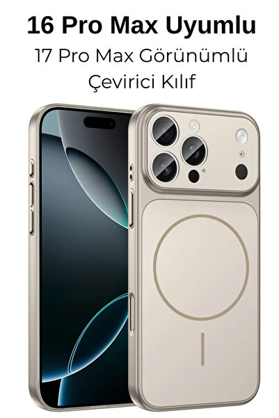 Dexmon حافظة متوافقة مع آيفون 16 برو ماكس بمظهر 17 برو ماكس مع حماية للكاميرا...