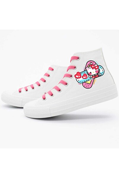 amazoondesing Cool Sweet Printed Hello Cats Printed Female Child Sport Shoes ...