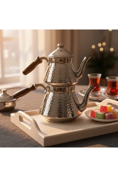 Yardımcı Bakır Since 1997 Copper Seljuk Teapot