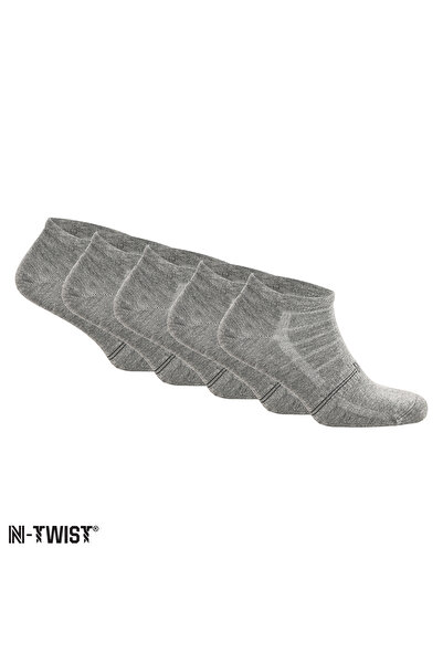 NORFOLK Fresh N-Twist Premium Bamboo and Cotton Casual Sports Socks Gray 5 Pa...