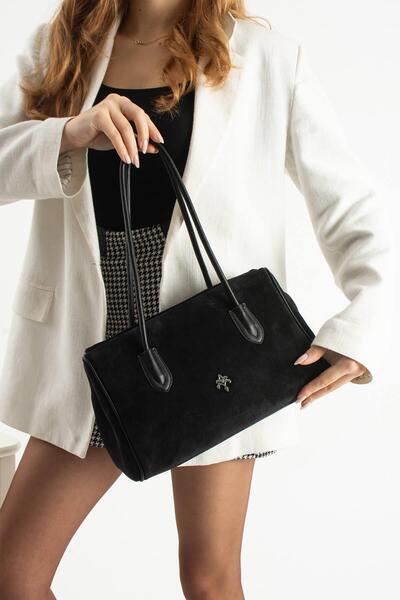 Jacquline Kadın Süet Deri Kol Çantası