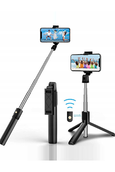 Evendi Selfie Stick Bluetooth, Negru