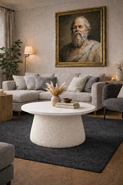 arge demo Mantar Sehpa Orta Sehpa (Ofis ,Balkon,Salon,Oturma Odası) 60 cm çap