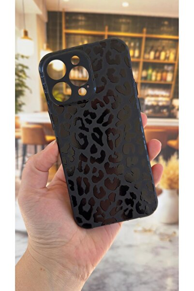Vip Case iPhone 13 Pro Max Compatible Leopard Patterned Silicone Shock-Absorb...