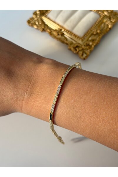 Charmist Çelik plaka zirkon bileklik