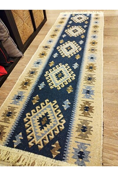 OMS Covor traditional albastru V 60 x 150 cm