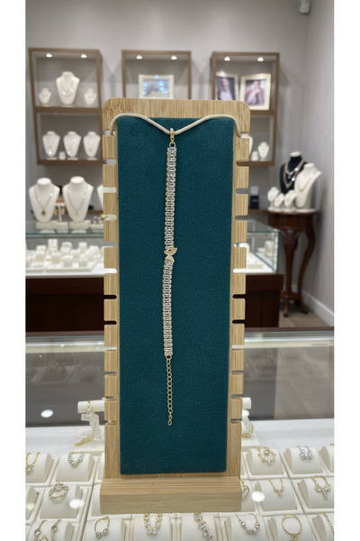 Çelik KELEBEKLİ KADIN BİLEKLİK ZİRKON TAŞ