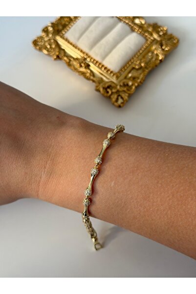 Charmist Çelik gold özel seri zirkon bileklik