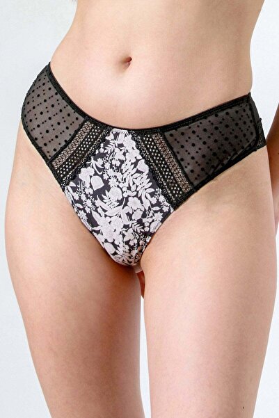 Piera Wide printed Brazilian panties DENISA S1877