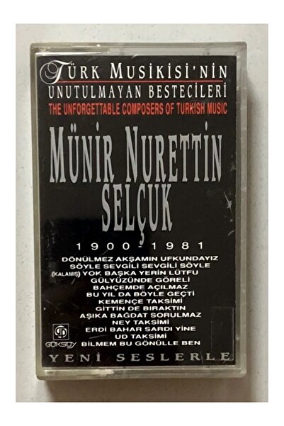 göksoy plak Cassette - Unforgettable Composers 3 Münir Nurettin Selçuk Cassette