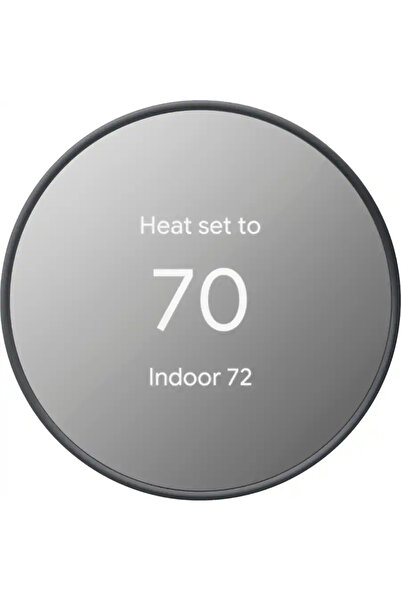 Google - Nest Smart Programmable Wifi Thermostat - Charcoal