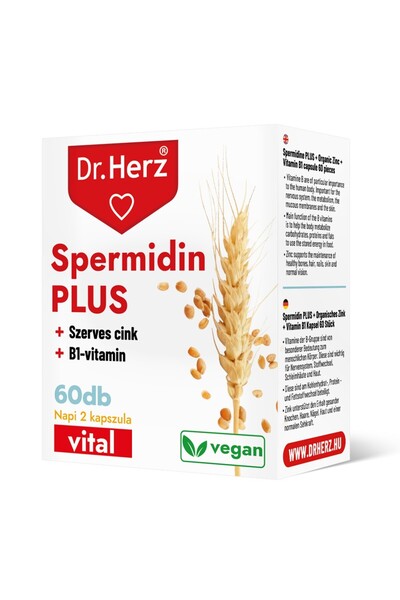 Dr Herz Vegan capsules Spermidine+vitamin B1+zinc 60 pcs