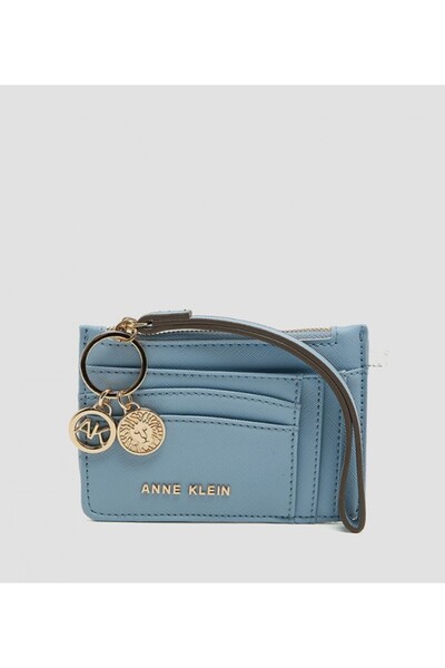 Anne Klein محفظة بسحاب مزينة بشعار العلامة التجارية