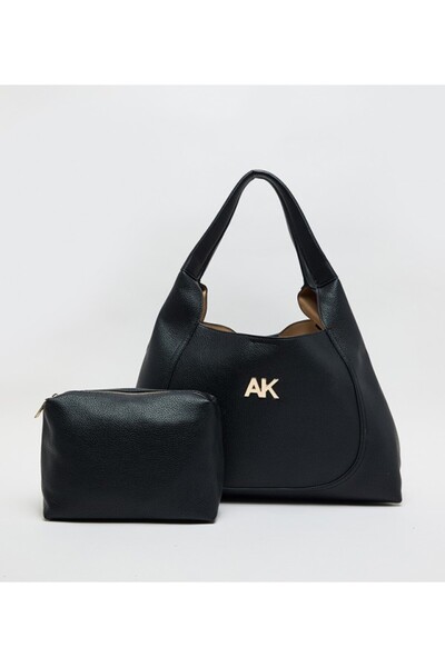 Anne Klein طقم حقائب يد من الجلد الصناعي مزينة بنقشة المونوغرام