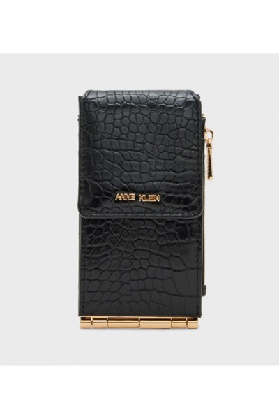 Anne Klein محفظة طويلة بنقشة جلد التمساح