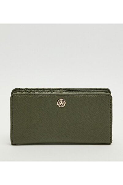 Anne Klein محفظة ثنائية الطي بتفاصيل الشعار