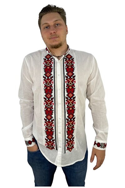 rody's forever Men's RB 364 sweatshirt, size M, white/red