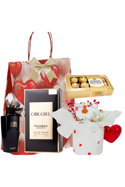 OEM Gift package for women, Cool Girl perfume 100 ml, Mug with floral arrange...