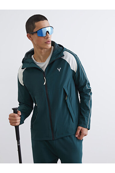 LC Waikiki Xside Active Green Comfortable Fit Hooded Men's Coat