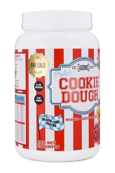 Adonis Protein Cookie Dough 1kg – Vanilla Saffron, High-Protein Snack, 25 Ser...