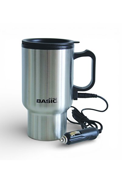 BasicHome Electric thermo mug with car charger, 400ml, 12V