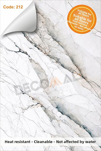 DECOMALL Водоустойчива 50 x 100 cm кухня баня под мрамор мебели плочки лепило...