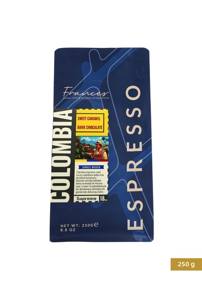 FRANCES قهوة إسبريسو كولومبية فاخرة 100% أرابيكا |   250 جرام |   حمض متوسط ا...