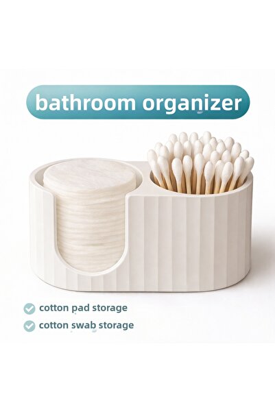 justone Bathroom Organizer – Cotton Pad and Cotton Swab Storage Box