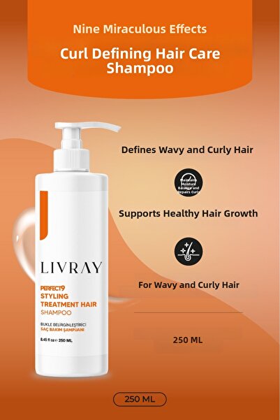 Livray شامبو بوكلي لتعزيز العناية بالشعر 250 مل 8684091010043