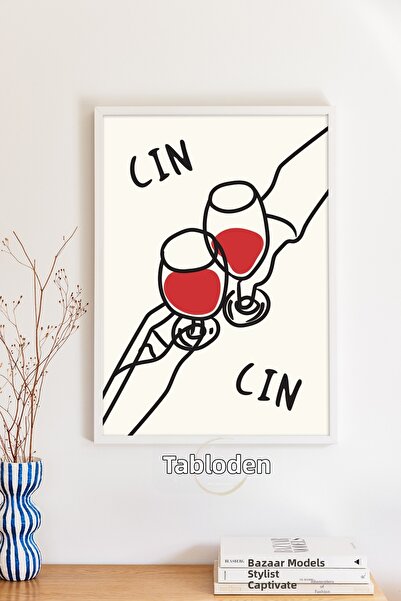 tablodea Stil Pinterest, cu inscripția Gin Gin, Pahar de vin, Cafenea, Bar, D...