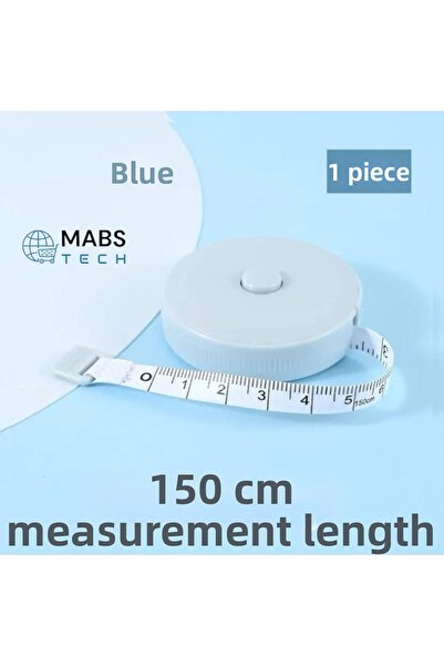Mabs Tech 1. Quality 150 cm Automatic Plastic Measuring Tape - 1 Piece Pastel...